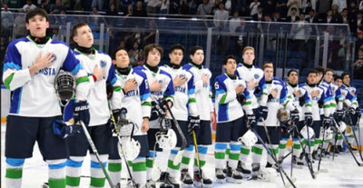 Изрображение 'Сборная Узбекистана снова выиграла чемпионат Азии и Океании по хоккею U18'