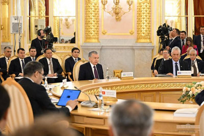 Изрображение 'Президент Узбекистана озвучил приоритетные направления сотрудничества с ЕАЭС'