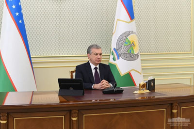 Изрображение 'Президент Узбекистана выдвинул ряд предложений в ходе онлайн саммита ЕАЭС'