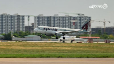 Изрображение 'Qatar Airways запустила регулярные рейсы в Узбекистан'