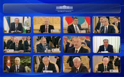 Изрображение 'Президент Узбекистана принял участие в заседании Высшего Евразийского экономического совета'