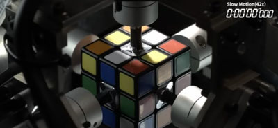 Изрображение 'Робот собрал кубик Рубика с рекордной скоростью (видео)'