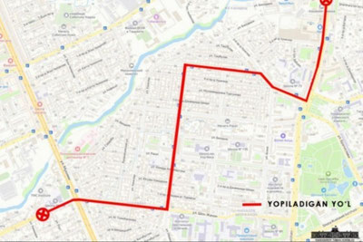 Изрображение 'Завтра в Яккасарайском районе часть улиц будет закрыта из-за веломарафона'