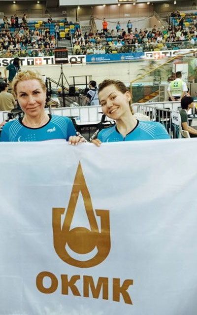 Изрображение 'Ольга Забелинская и Нафосат Кузиева заняли 8-е место среди сильнейших команд в велогонке Мэдисон'