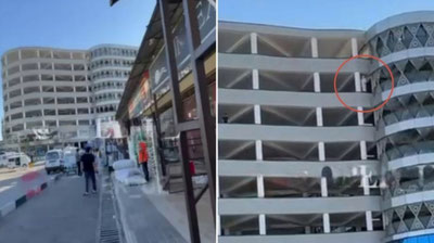 Изрображение 'В Ташкенте девушка пыталась сброситься с 8-го этажа парковки рынка "Абу-Сахий"'