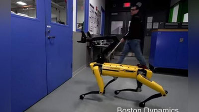 Изрображение 'БОРЬБА ЧЕЛОВЕКА С РОБОТОМ-СОБАКОЙ ПОКОРИЛА ИНТЕРНЕТ (ВИДЕО)'