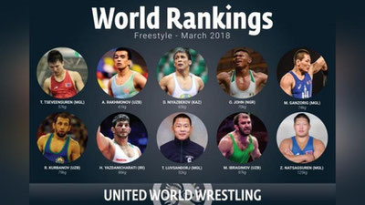 Изрображение 'ТРОЕ УЗБЕКСКИХ БОРЦОВ ВОЗГЛАВИЛИ МИРОВОЙ РЕЙТИНГ В СВОИХ КАТЕГОРИЯХ'