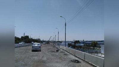 Изрображение 'ПО ВОССТАНАВЛИВАЕМОМУ ПУТЕПРОВОДУ НА УЗБУМ ЗАПУЩЕНО ДВИЖЕНИЕ (ФОТО)'