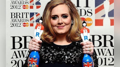 Изрображение 'Адель стала главным триумфатором престижной премии Brit Awards'