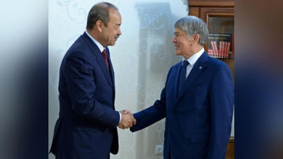 Изрображение 'АБДУЛЛА АРИПОВ ВСТРЕТИЛСЯ С АЛМАЗБЕКОМ АТАМБАЕВЫМ'