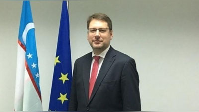 Изрображение 'НОВЫЙ ГЛАВА ДЕЛЕГАЦИИ ЕС В ТАШКЕНТЕ ВРУЧИЛ КОПИИ ВЕРИТЕЛЬНЫХ ГРАМОТ'