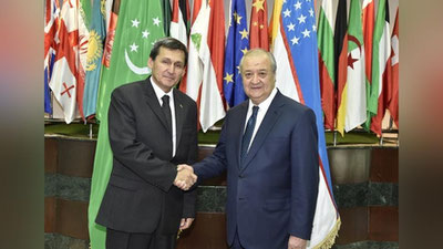 Изрображение 'ГЛАВЫ МИД УЗБЕКИСТАНА И ТУРКМЕНИСТАНА ПРОВЕЛИ ПЕРЕГОВОРЫ В АШХАБАДЕ'