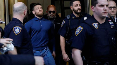 Изрображение 'МАКГРЕГОР ОСВОБОЖДЕН ПОД ЗАЛОГ В $50 ТЫСЯЧ'