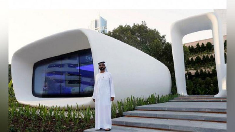 Изрображение 'В Дубаи напечатали первое в мире офисное здание на 3D-принтере'