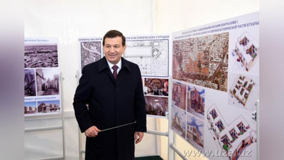 Изрображение 'ПОЕЗДКА ПРЕЗИДЕНТА ПО БУХАРСКОЙ ОБЛАСТИ: 2-Й ДЕНЬ (ВИДЕО)'