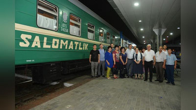 Изрображение 'ПОЕЗД "ЗДОРОВЬЯ" ОТПРАВИЛСЯ В БУХАРСКУЮ И НАВОИЙСКУЮ ОБЛАСТИ'