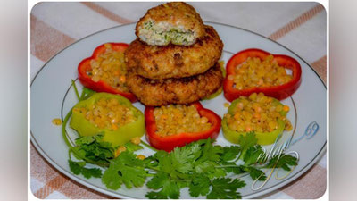 Изрображение 'РЫБНЫЕ КОТЛЕТЫ А-ЛЯ "КИЕВСКИЕ"'