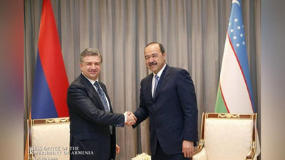 Изрображение 'ПРЕМЬЕР-МИНИСТРЫ УЗБЕКИСТАНА И АРМЕНИИ ПРОВЕЛИ ВСТРЕЧУ В АЛМАТЫ'