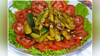 Изрображение 'РЕЦЕПТ ДНЯ: ОГУРЕЧНЫЙ САЛАТ'