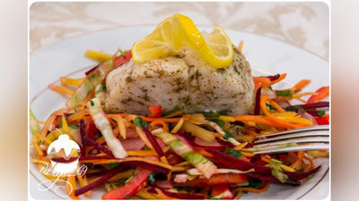 Изрображение 'РЕЦЕПТ ДНЯ: СУДАК С "ОСЕННИМ" САЛАТОМ'
