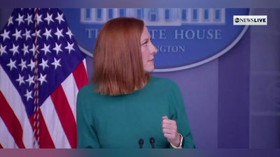 Изрображение '"Призрак Линкольна" напугал пресс-секретаря Белого дома во время выступления (видео)'