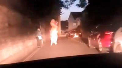 Изрображение 'В Британии полицейские устроили погоню за «динозавром» (видео)'