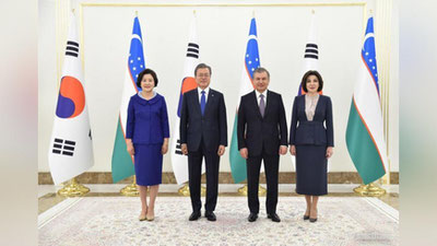 Изрображение 'ФОТО: ОФИЦИАЛЬНАЯ ВСТРЕЧА ГЛАВЫ РЕСПУБЛИКИ КОРЕЯ В ТАШКЕНТЕ'