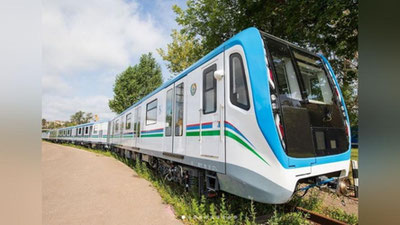 Изрображение 'Современные вагоны метро отправились из России в Ташкент'