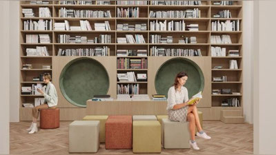 Изрображение 'Опубликованы финальные эскизы проекта интерьеров Республиканской детской библиотеки'