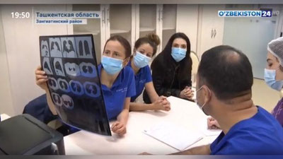 Изрображение 'Специалисты института Роберта Коха побывали в больнице Зангиаты (видео)'