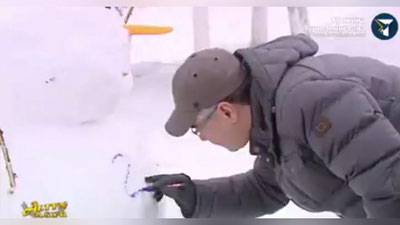 Изрображение 'Глава Туркменистана собственноручно слепил снеговика (видео)'