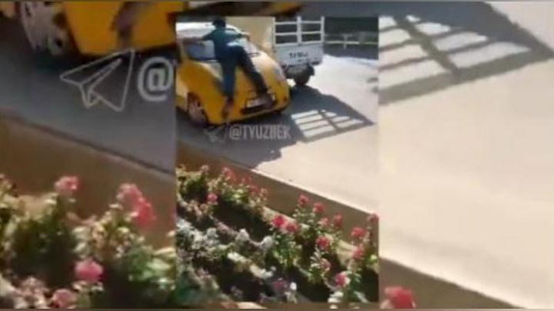 Изрображение 'Водитель в Термезе устроил драматический инцидент с опасными маневрами (видео)'