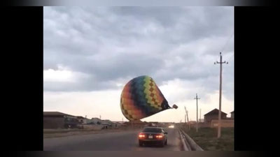 Изрображение 'Воздушный шар оставил 4 тысячи жителей Шымкента без электричества (видео)'