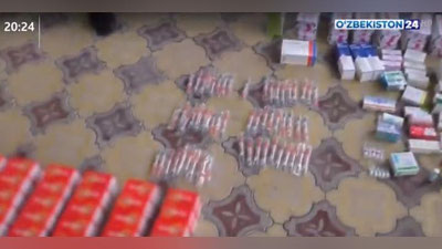 Изрображение 'В Сырдарьинской области пресекли продажу просроченных лекарств (видео)'