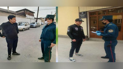 Изрображение 'За сутки в Ташкенте были оштрафованы 66 граждан без маски (фото)'
