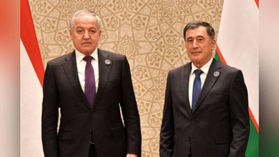 Изрображение 'В Самарканде главы МИД Узбекистана и Таджикистана провели встречу'