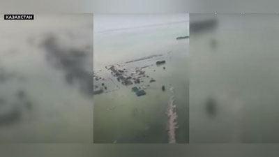 Изрображение 'Прорыв дамбы в Узбекистане затопил юг Казахстана: видео Euronews'