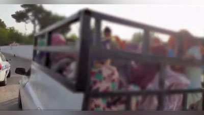 Изрображение 'В Сурхандарье остановили "Волгу", в которой находился 21 человек (видео)'