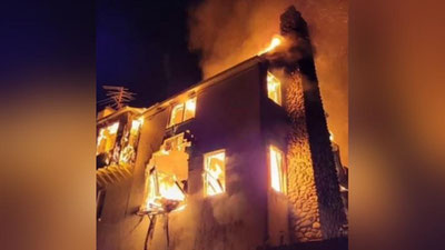 Изрображение 'Американец сжёг дотла дом, чтобы избавиться от змей (видео)'