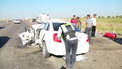 Изрображение 'ДТП в Сырдарьинской области унесло жизни 4-х человек (видео)'