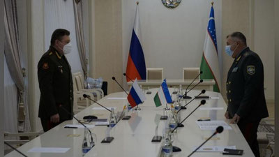 Изрображение 'В Узбекистан с визитом прибыл командующий войсками ЦВО России'