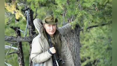 Изрображение 'В Кремле показали отдых Путина в тайге (видео)'