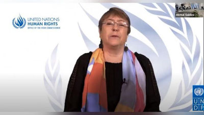 Изрображение 'Мишель Бачелет выступила на открытии Самаркандского форума по правам человека'