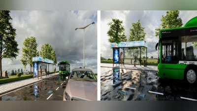 Изрображение 'В сети опубликовали проект новых автобусных остановок в Ташкенте'