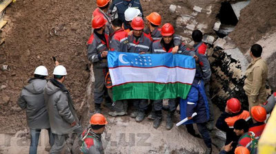 Изрображение 'На Юнусабадской линии метро тоннель состыковали со станцией "Шахристан"'