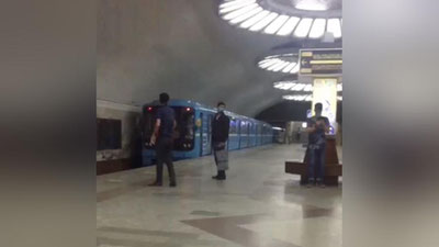 Изрображение 'В Ташкентском метрополитене прокомментировали "странные" манёвры поезда'