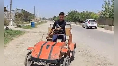 Изрображение 'Пастдаргомский семиклассник сконструировал веломашину из подручных средств (видео)'