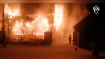 Изрображение 'В доме престарелых в Башкирии при пожаре погибли 11 человек (видео)'