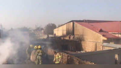 Изрображение 'В Ташкентской области утром сгорели три частных дома (видео)'