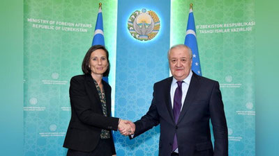 Изрображение 'Глава МИД Узбекистана принял нового главу Делегации ЕС'